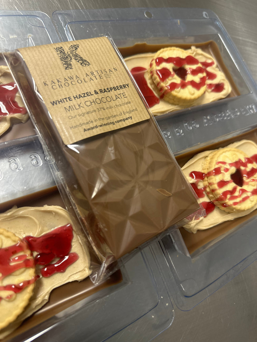 White Hazel & Raspberry Filled Slab