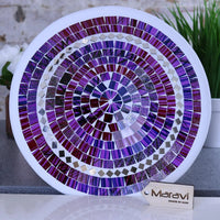 Natas Mosaic Bowl 28cm Purple