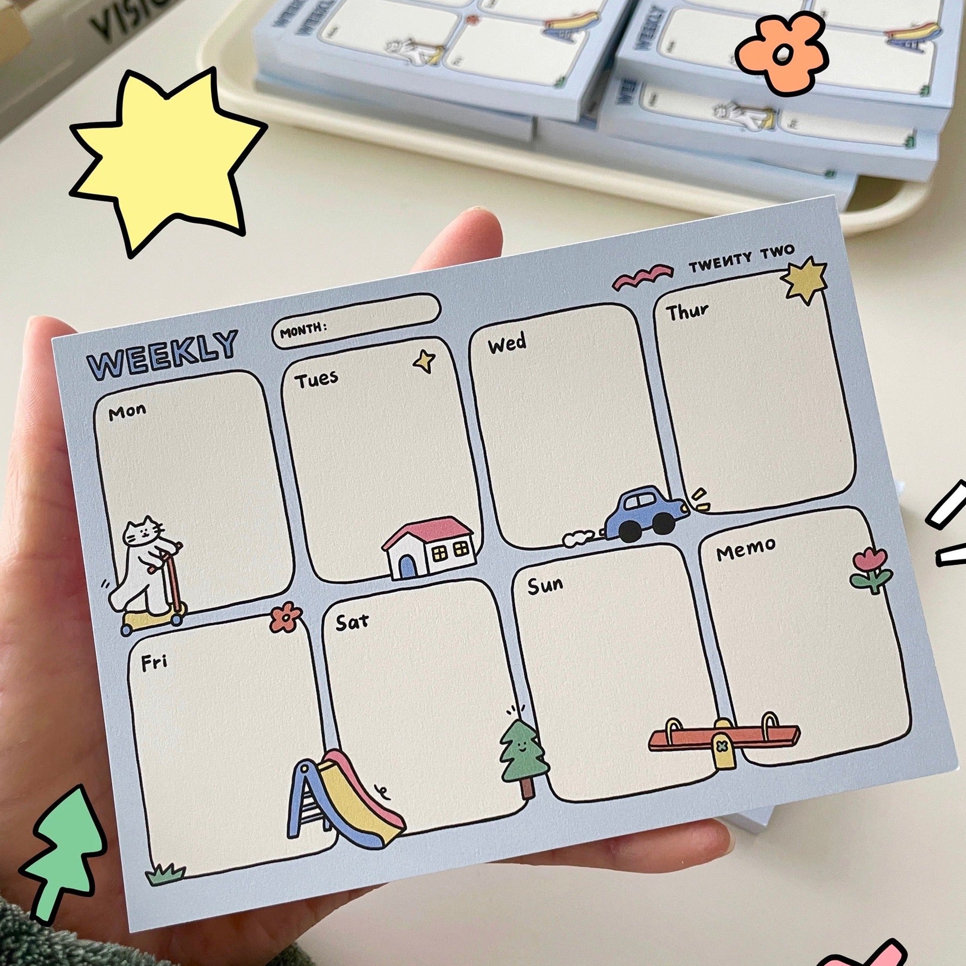 Twenty Two | Lovely Park Weekly Plan Note