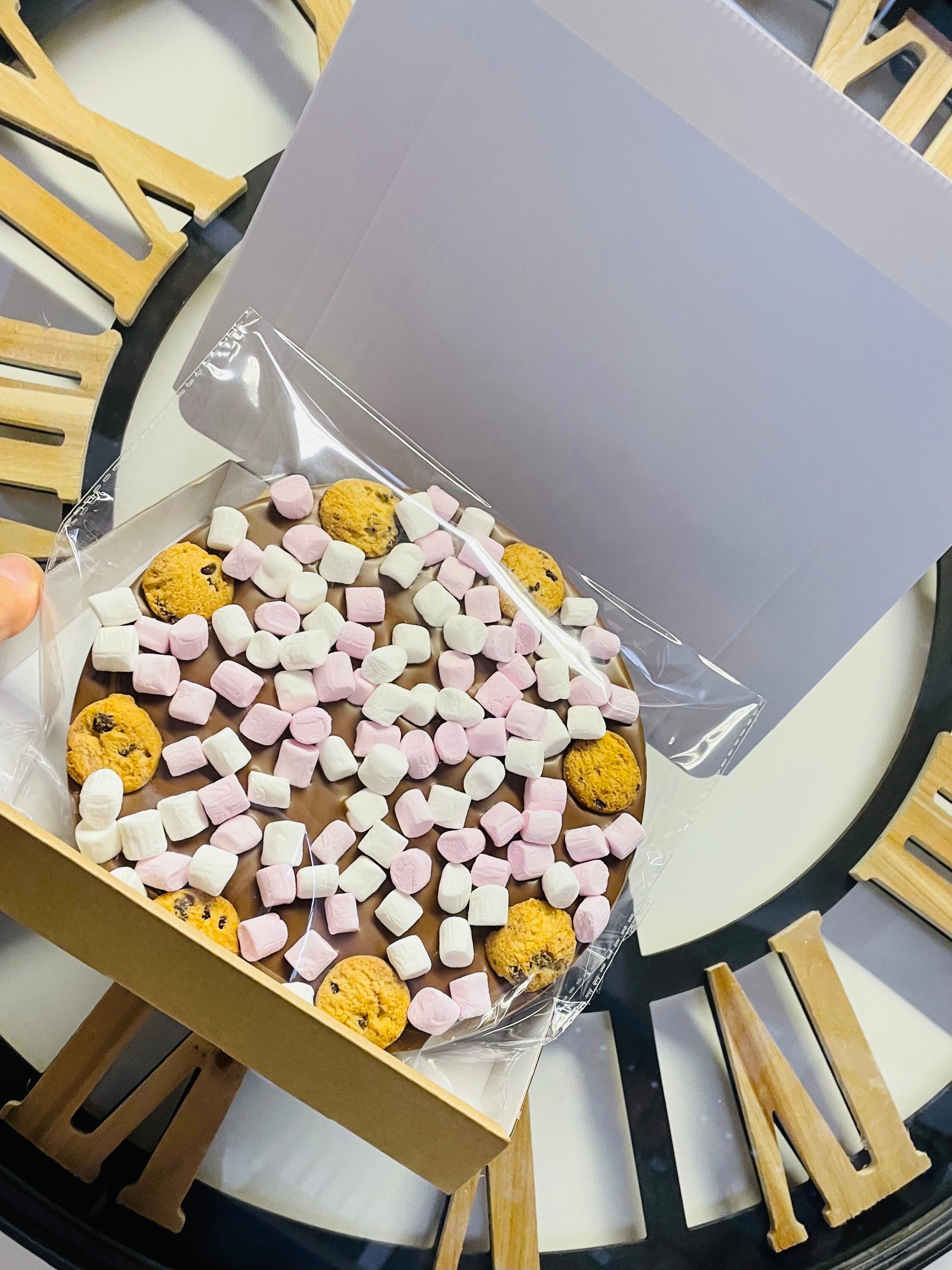 Rocky Road Milk Chocolate Pizza