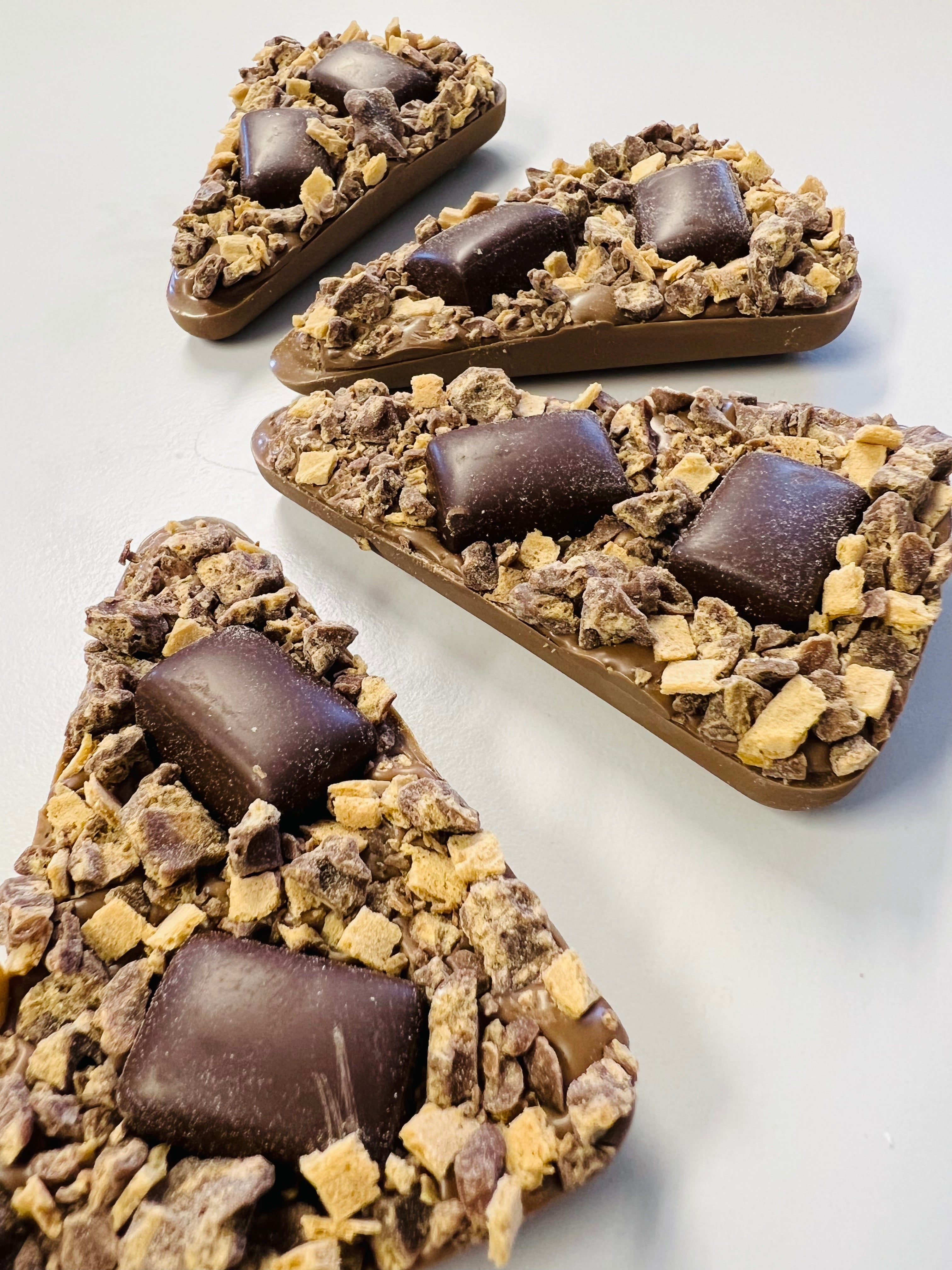 Toffee Crunch & Milk Chocolate Pizza Slice