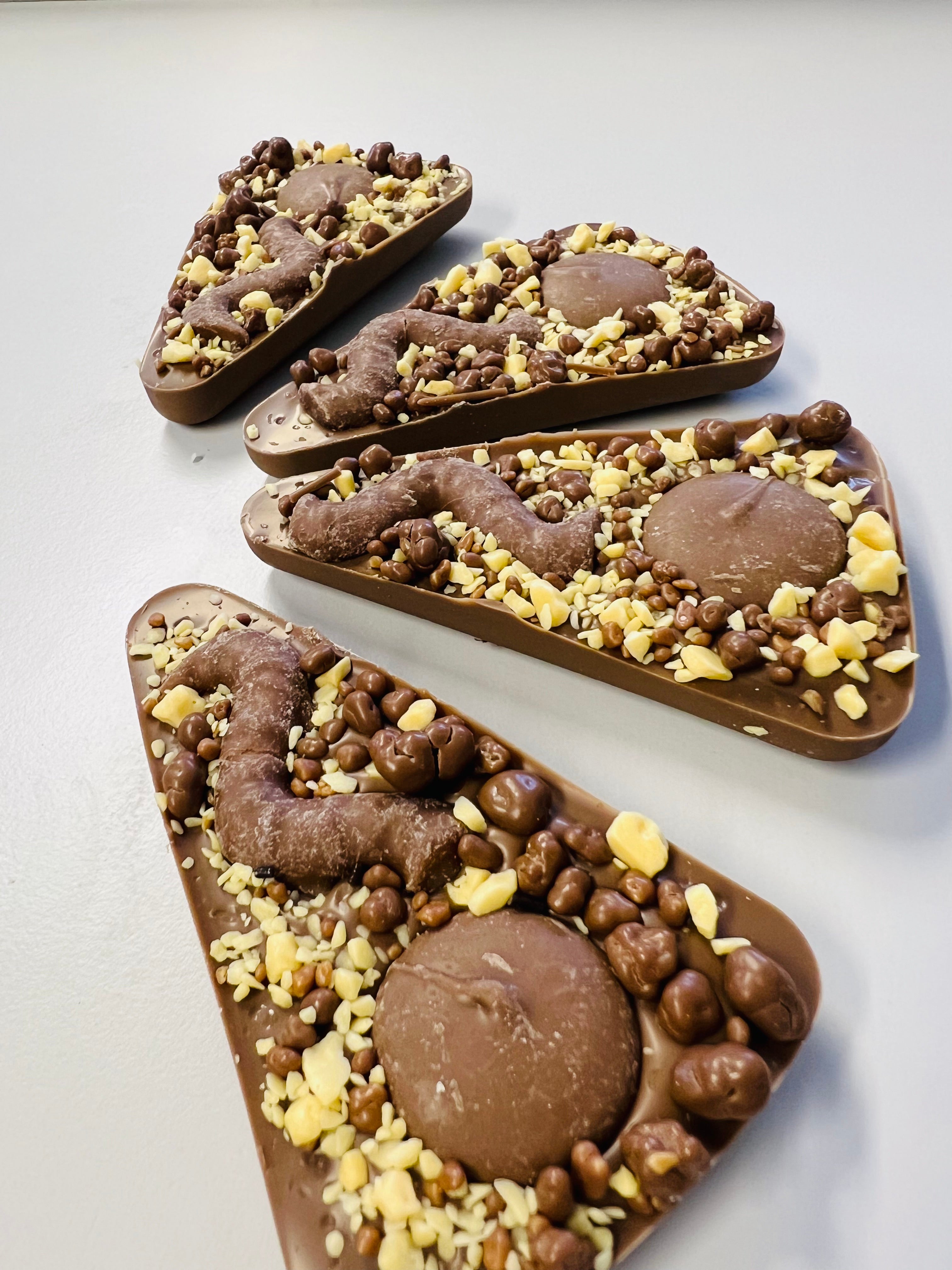 Caramel Crunch & Milk Chocolate Pizza Slice