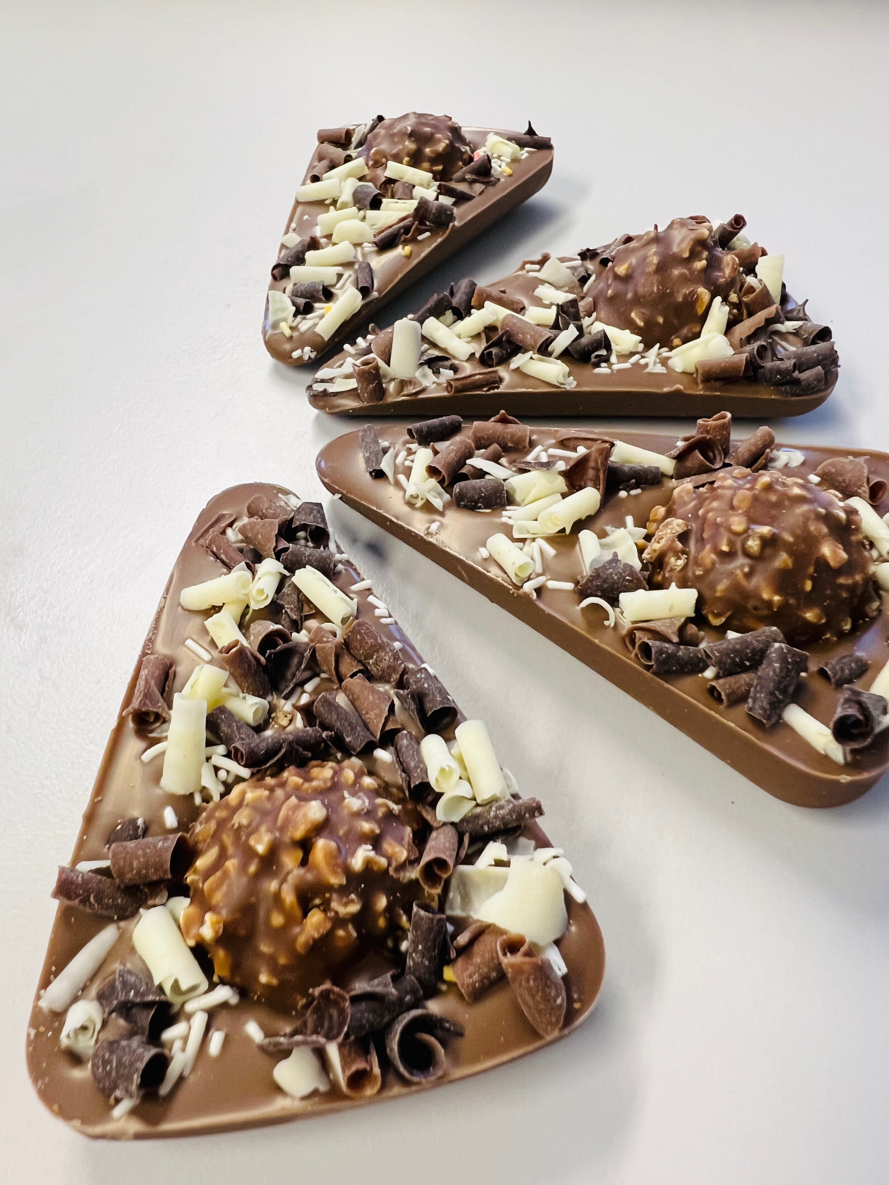 Hazelnut Crunch & Milk Chocolate Pizza Slice