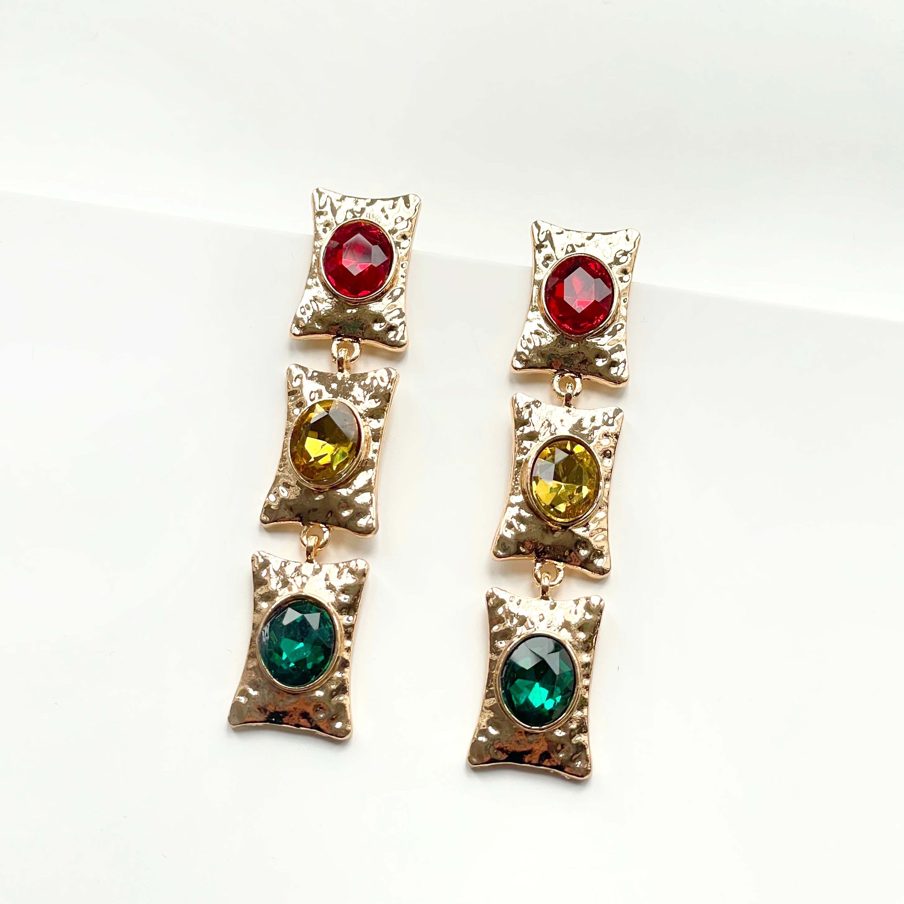 Gabrielle Statement Multi Jewelled Earrings