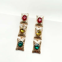 Gabrielle Statement Multi Jewelled Earrings