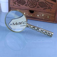 Zuari Brass Magnifying Glass and Letter Opener Set
