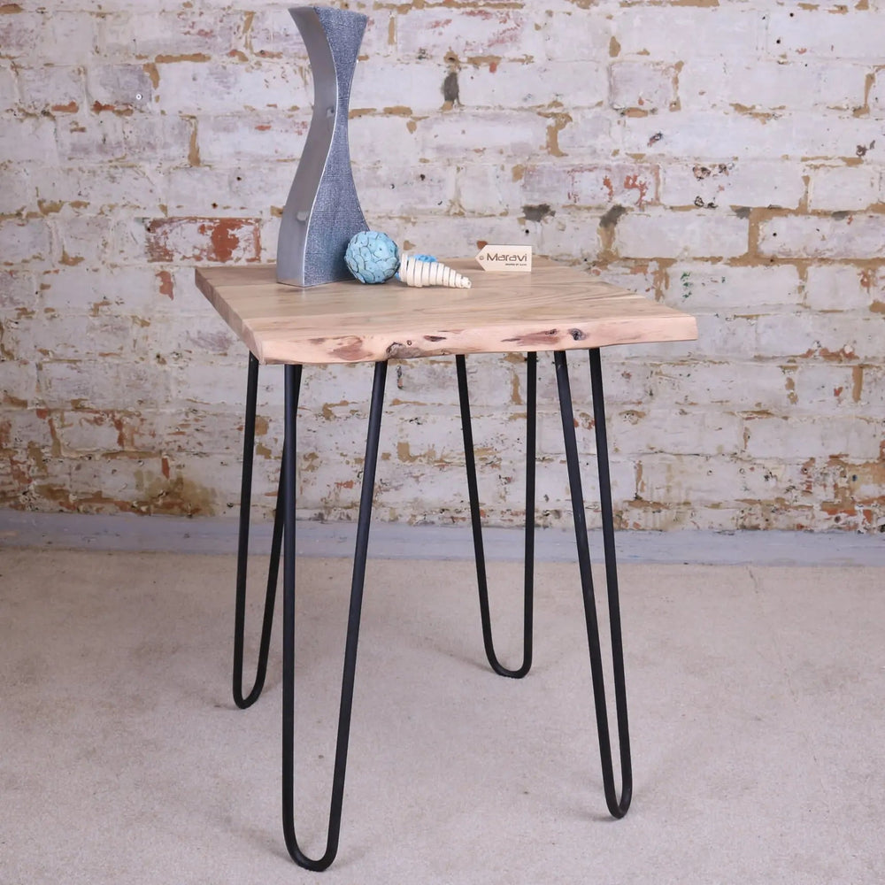 Kalan Live Edge Acacia Wood Side Table