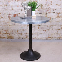 Hatra Industrial Style Round Side Table - Rustic Charm Meets Modern Design