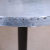 Hatra Industrial Style Round Side Table - Rustic Charm Meets Modern Design