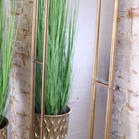 Samelia Elegant Full Length Arch Mirror in Antiqued Gold