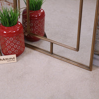 Samelia Elegant Full Length Arch Mirror in Antiqued Gold
