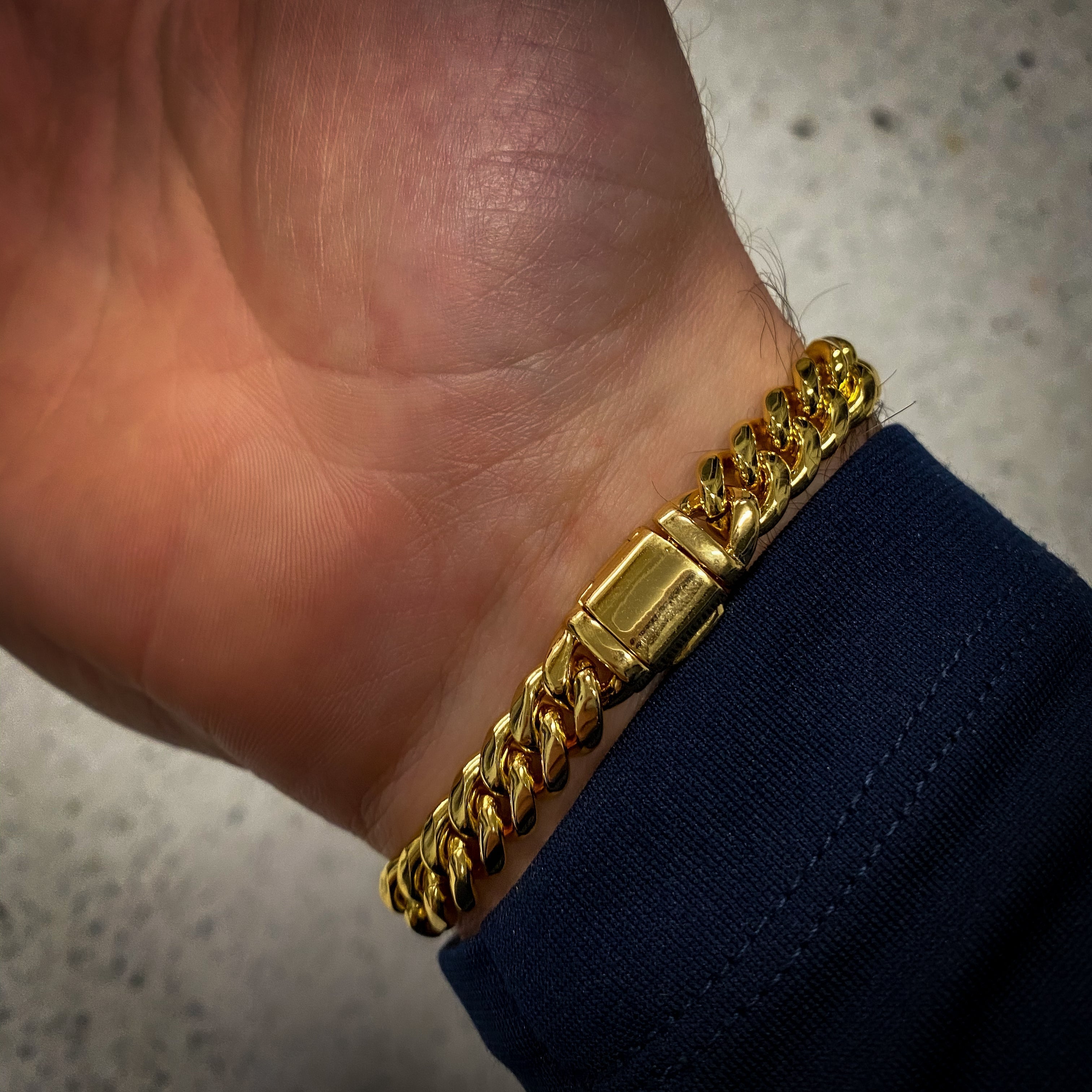 Miami Cuban Bracelet (Gold) 8mm