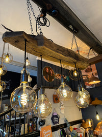 300 year old Oak Beam Chandelier 5 Lamp holders