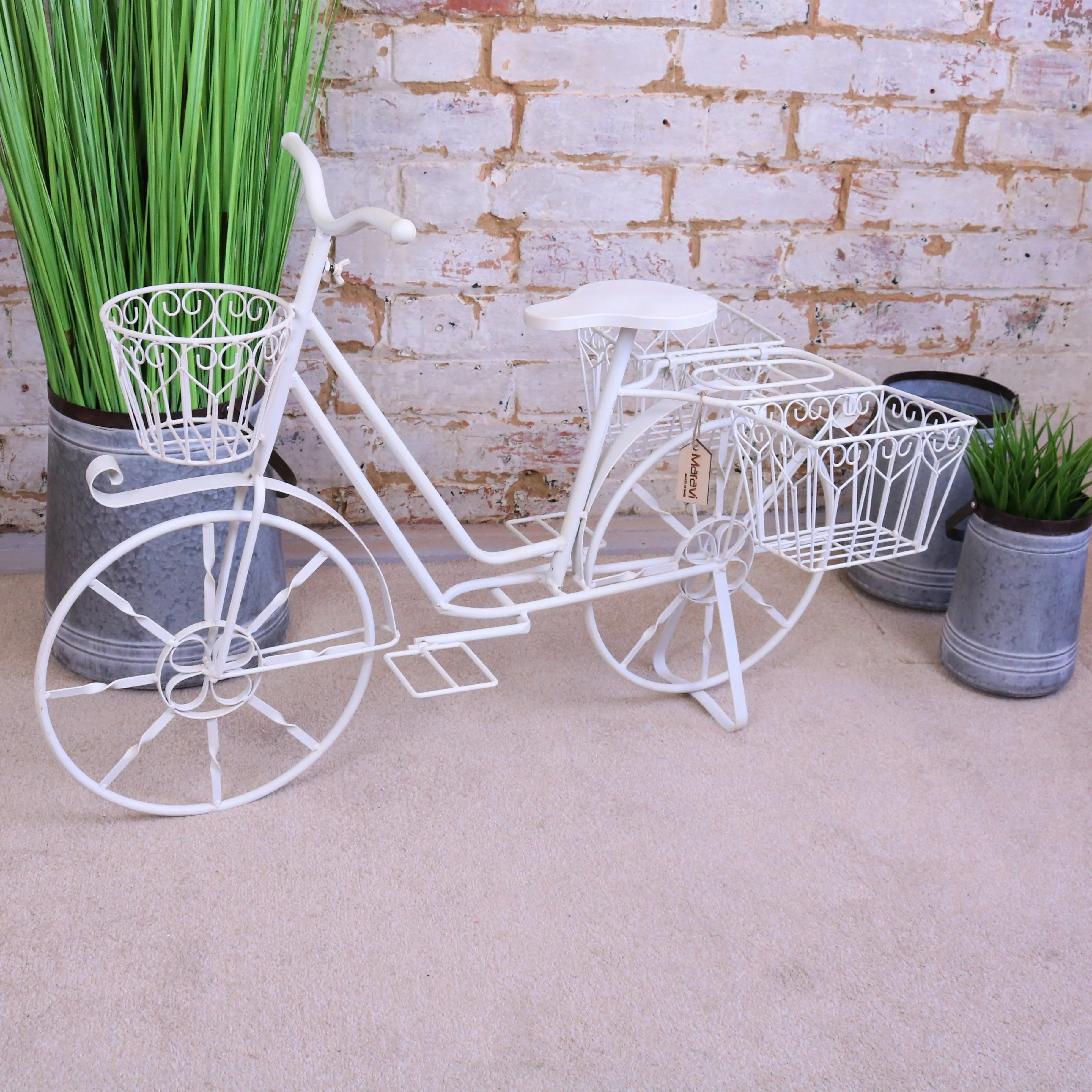 Whimsical Belura Large Bicycle Planter for Charming Outdoor Spaces