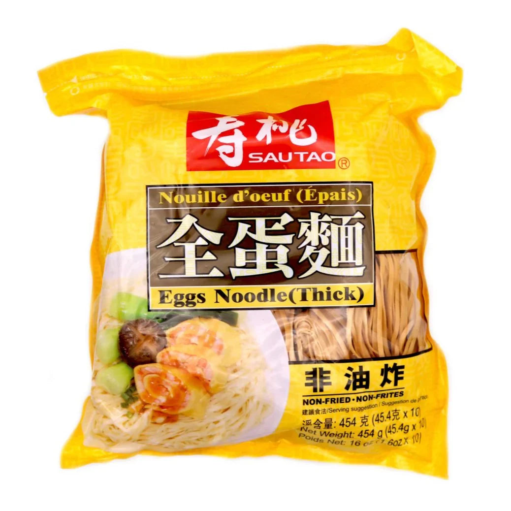SAUTAO Eggs Noodles Thick 454g