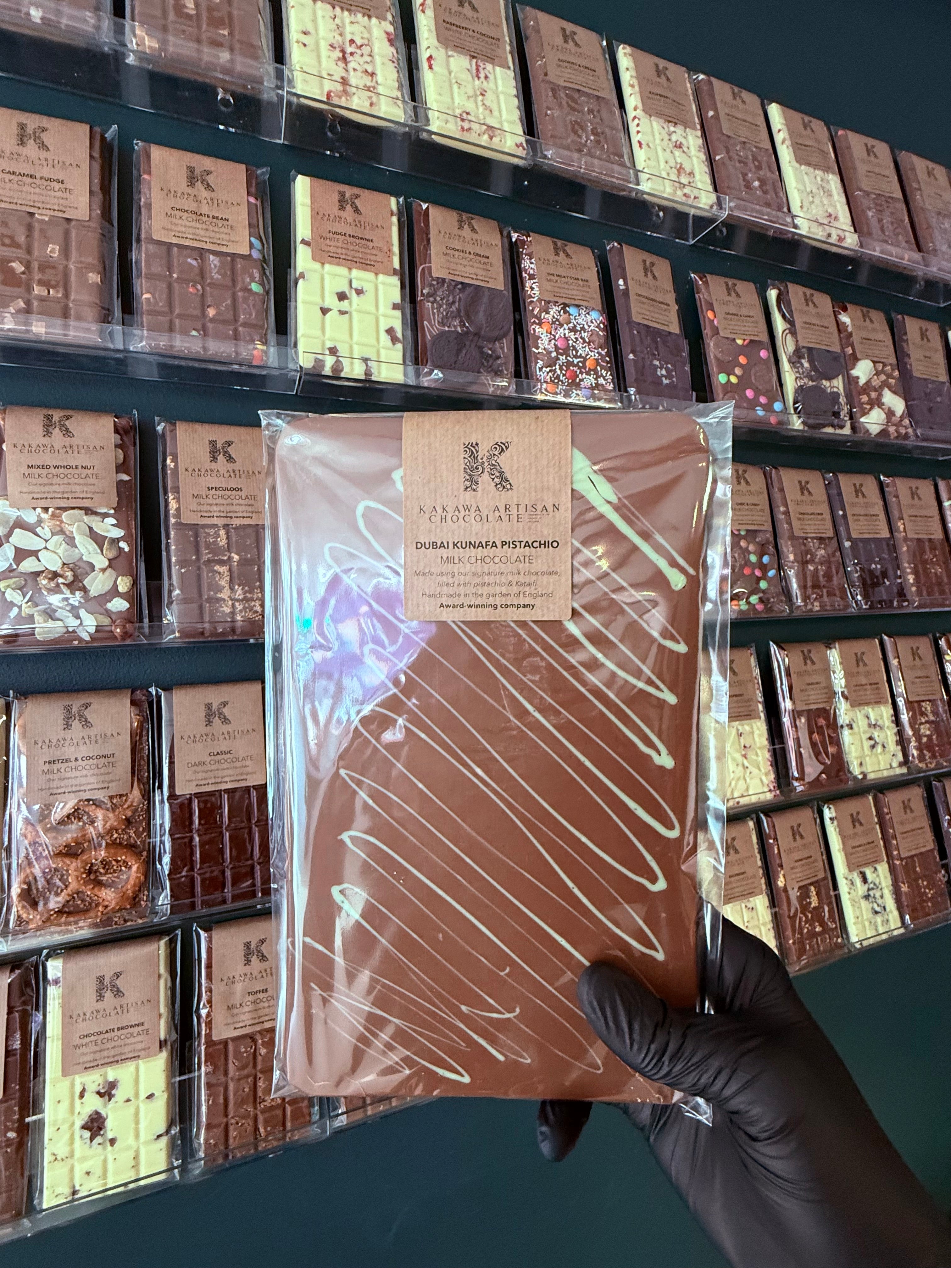 DUBAI KUNAFA PISTACHIO SHARING BAR