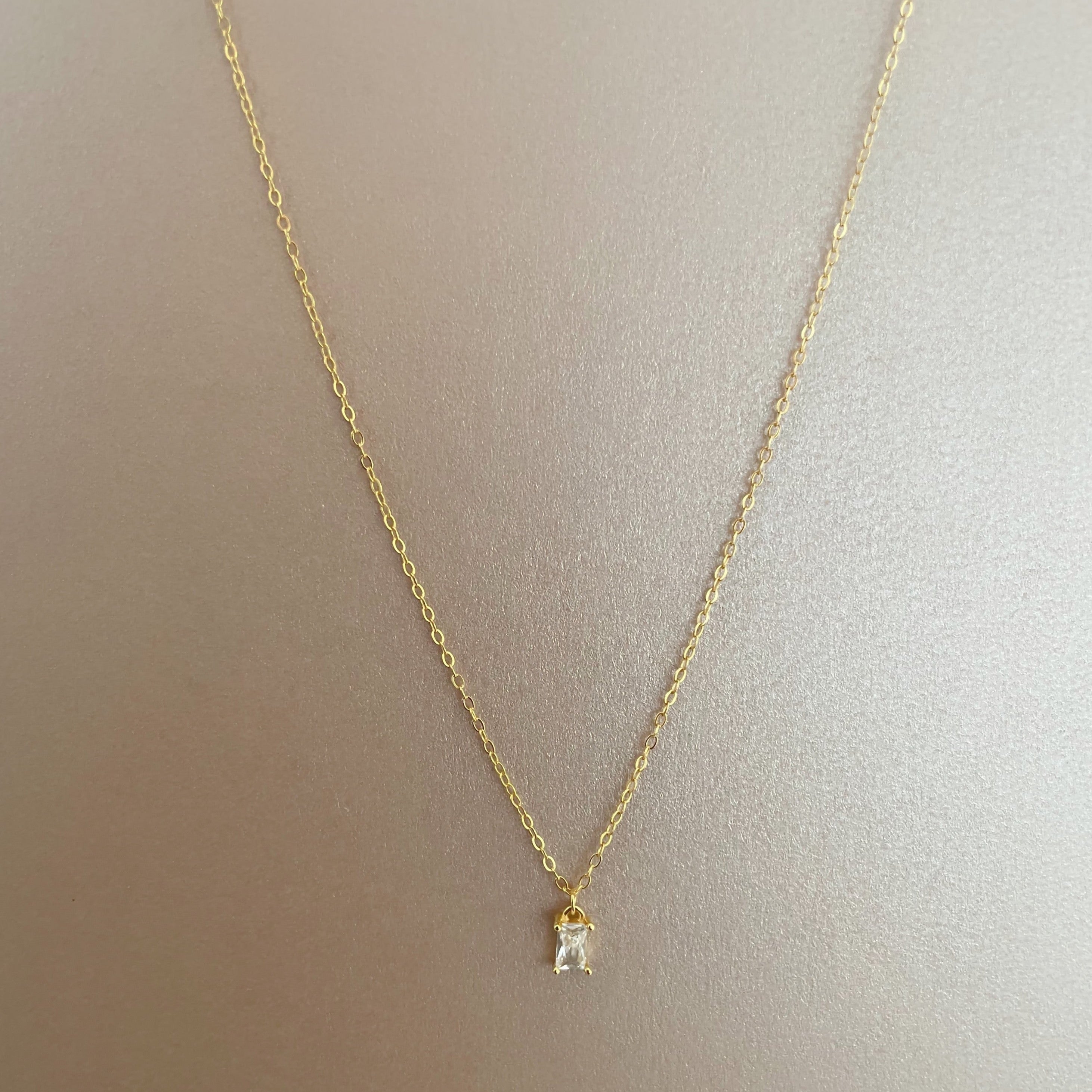 Emily Luxe Sterling Silver Plated Necklace