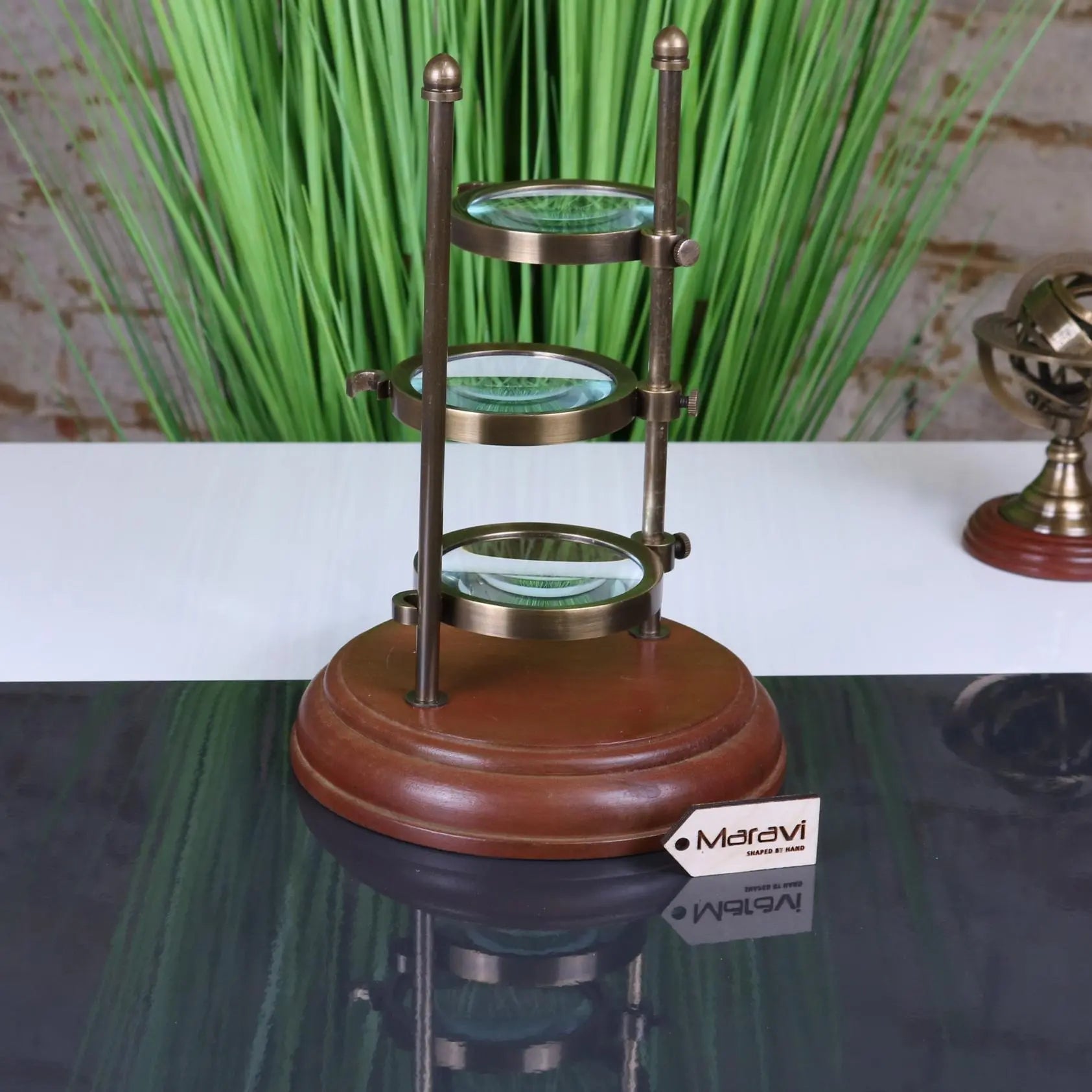 Diari Hands Free Magnifier 3 Level Antique Style