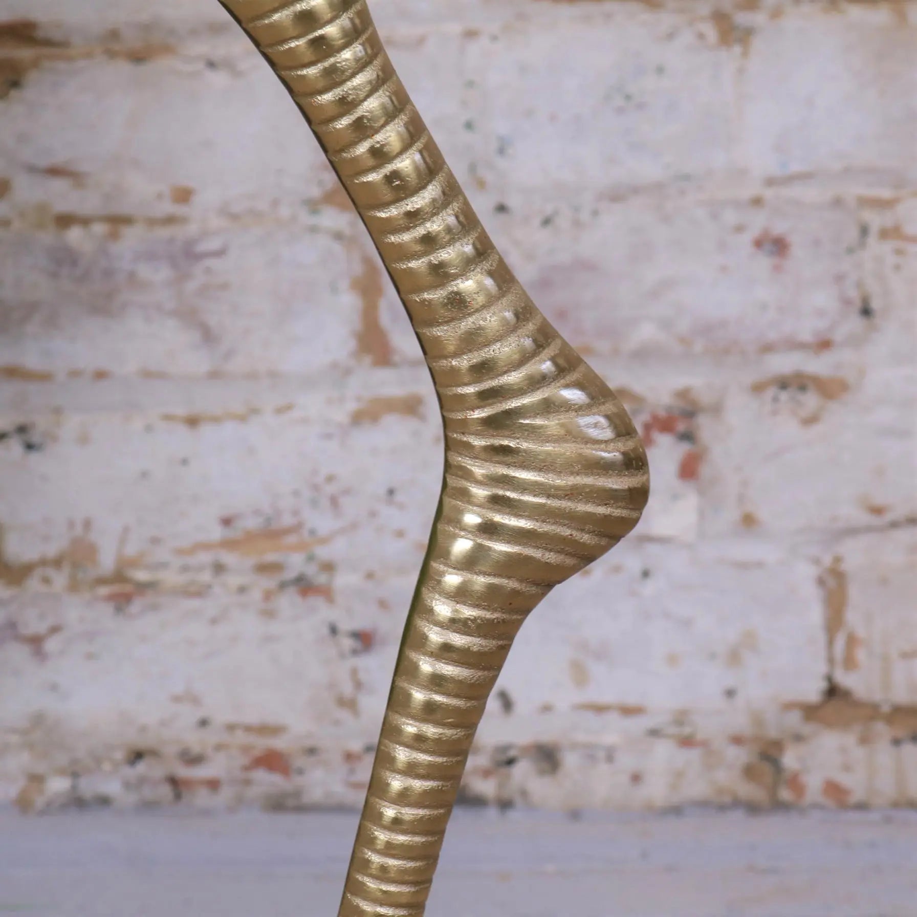 Maraal Flamingo Side Table Gold Leg Glass Top