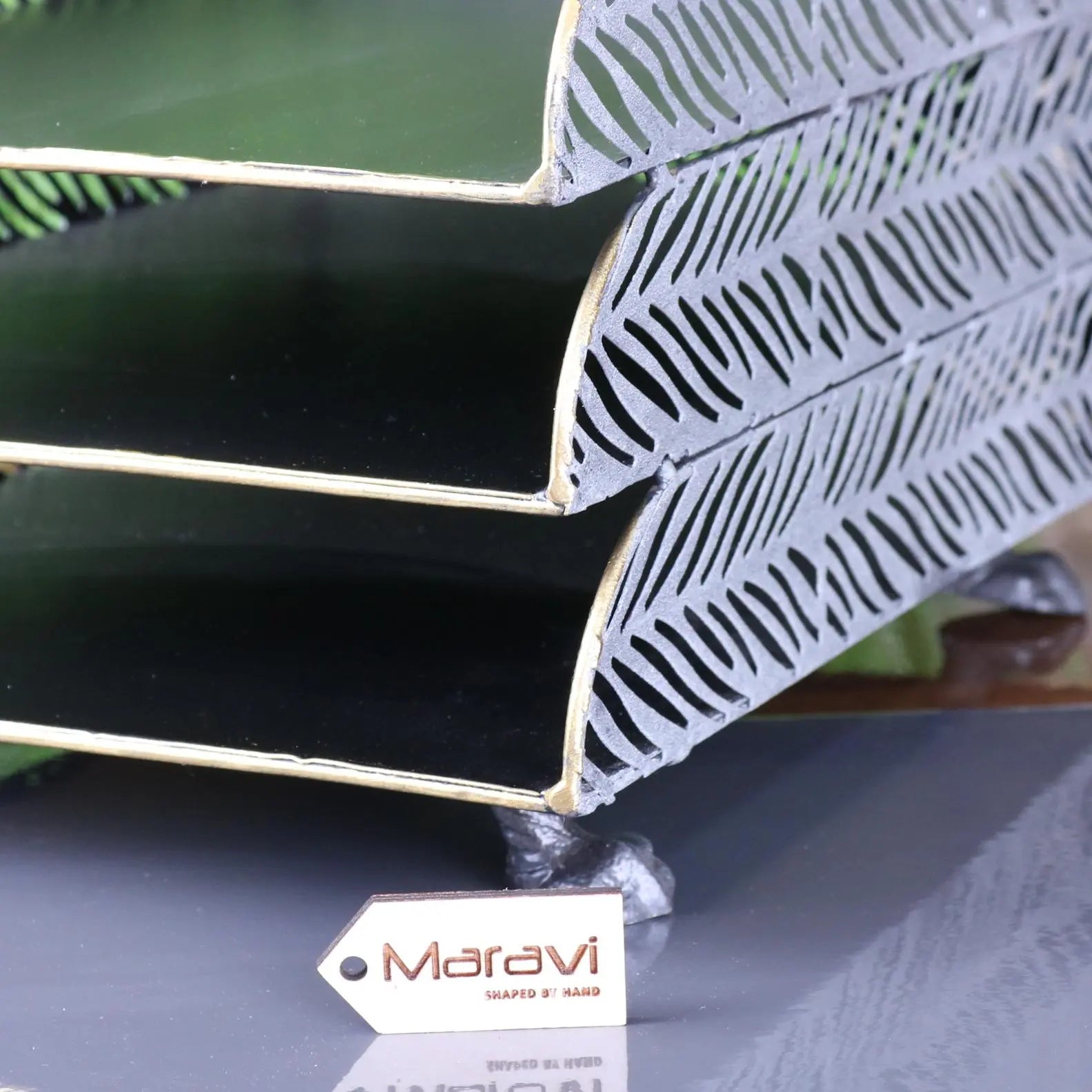 Borgal Vintage Gold Metal Filing Trays for Elegant Workspace Organisation