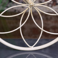 Vintage White Bike Planter - Charming Tricycle-Style Metal Decor