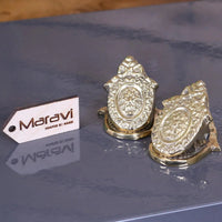 Opulent Georgian Design Paper Clip Duo - Luxury Office Accessories