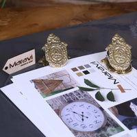 Opulent Georgian Design Paper Clip Duo - Luxury Office Accessories
