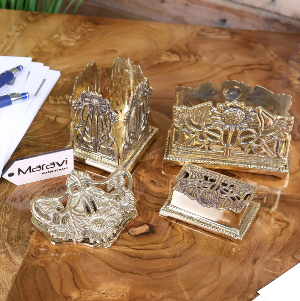 Newsa Sunflower Design Luxury Desk Accessories