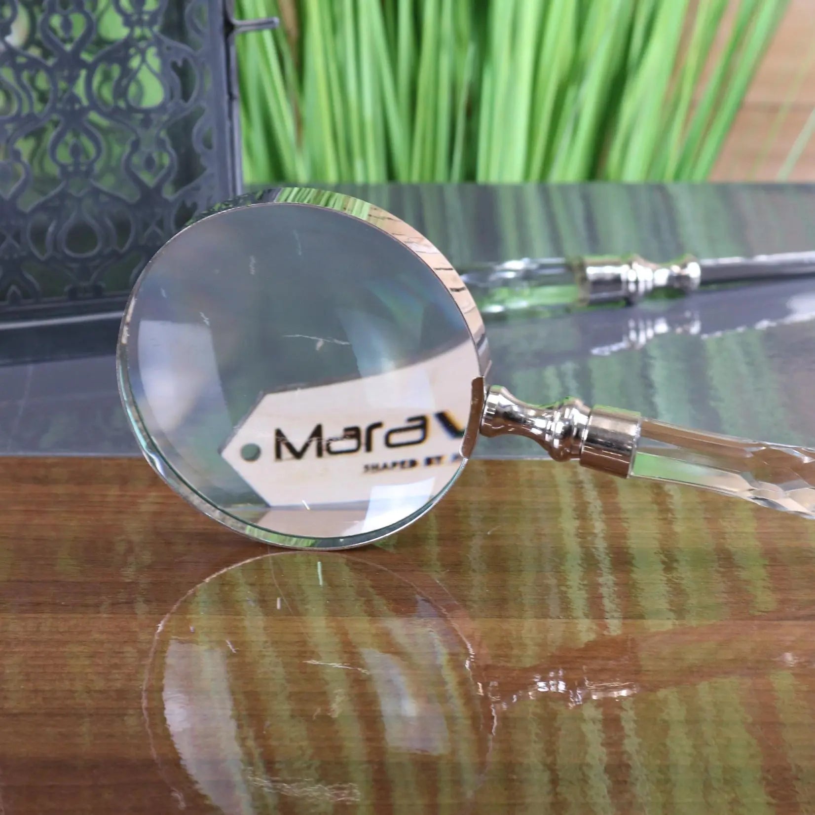 Tepun Glass Diamond Magnifying Glass and Letter Opener Set