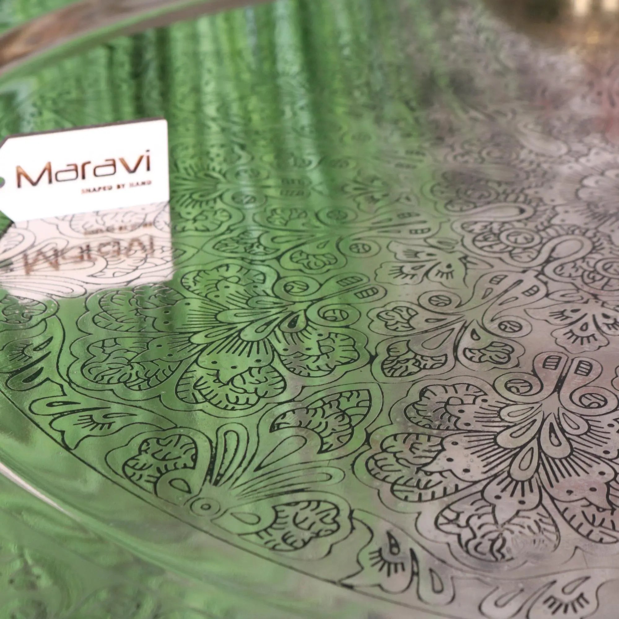 Jadida 80cm Moroccan Tray Table - Stunning Round Side Table for Home and Garden