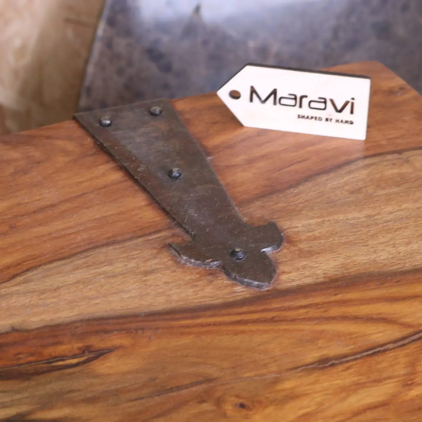 Large Wooden Chest Trunk with Compartments