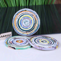 Kauli Set of 3 Recycled Coasters Magazine Paper