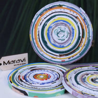 Kauli Set of 3 Recycled Coasters Magazine Paper