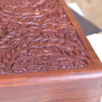 Chamring Large Hand Carved Wooden Box