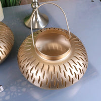 Mohra Set of 2 Elegant Gold Candle Lanterns for Ambient Décor