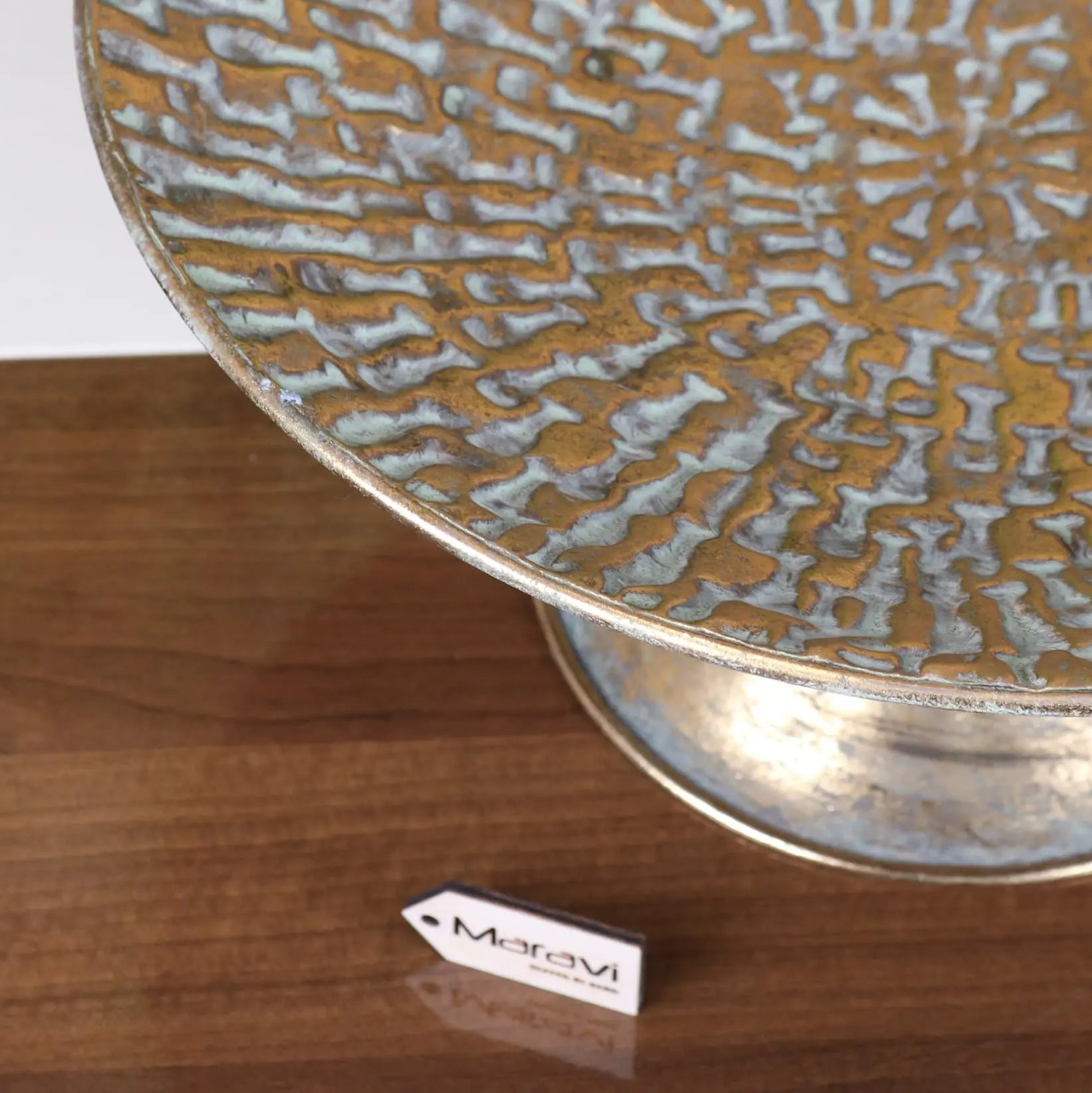 Barati Gold Decorative Bowl on Stand Antiqued