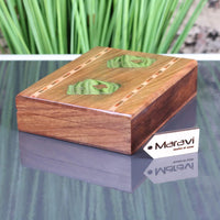 Begunia Double Wooden Card Box with Decks - Elegant Sheesham Wood Design