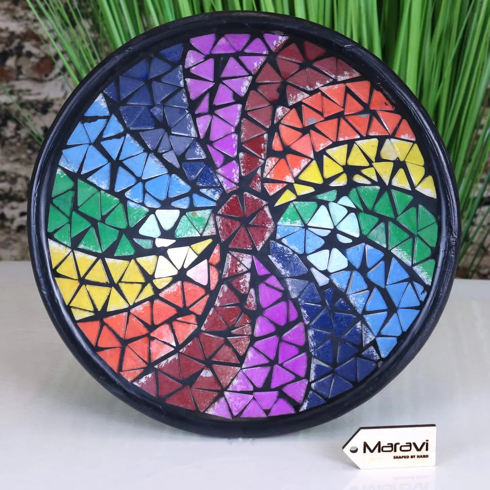 Dubdi Mosaic Bowl Rainbow Curve Design