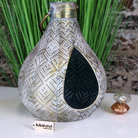 Khapri Antiqued Gold Moroccan Lantern: Exquisite Decorative Light