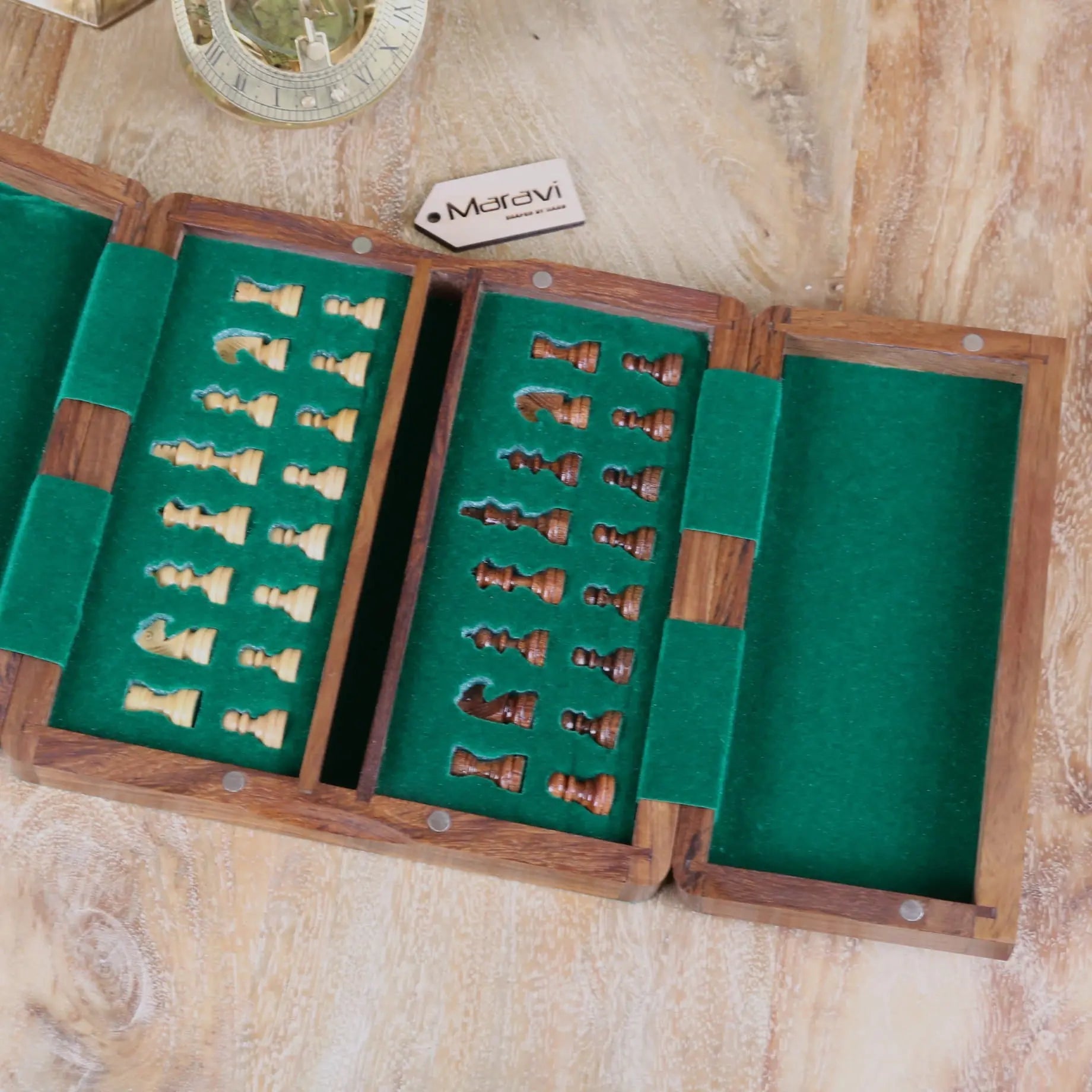 Shatranj Wooden Chess Set 18cm