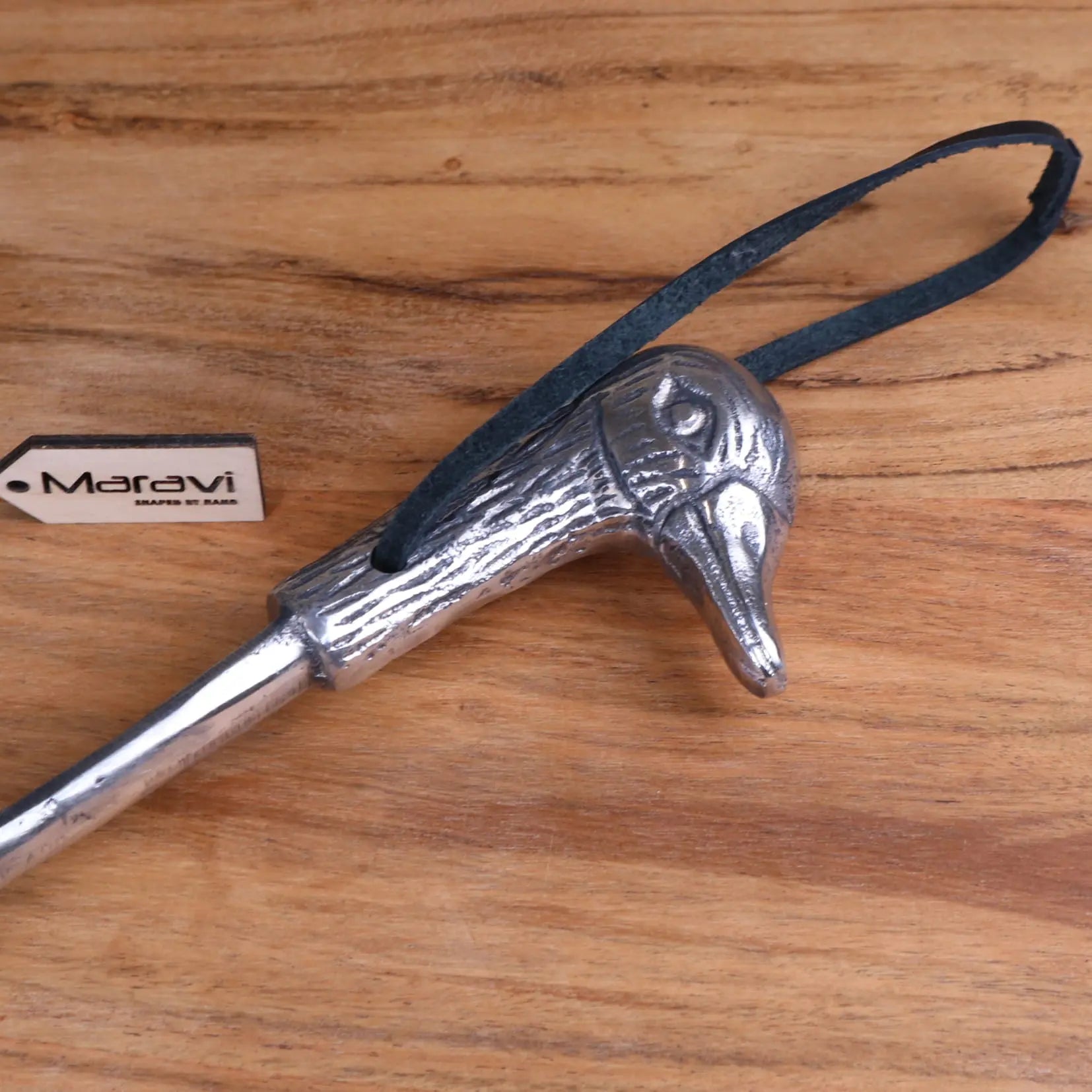 Khosa Antique Style Duck Head Shoe Horn - Elegant Aluminium Accessory