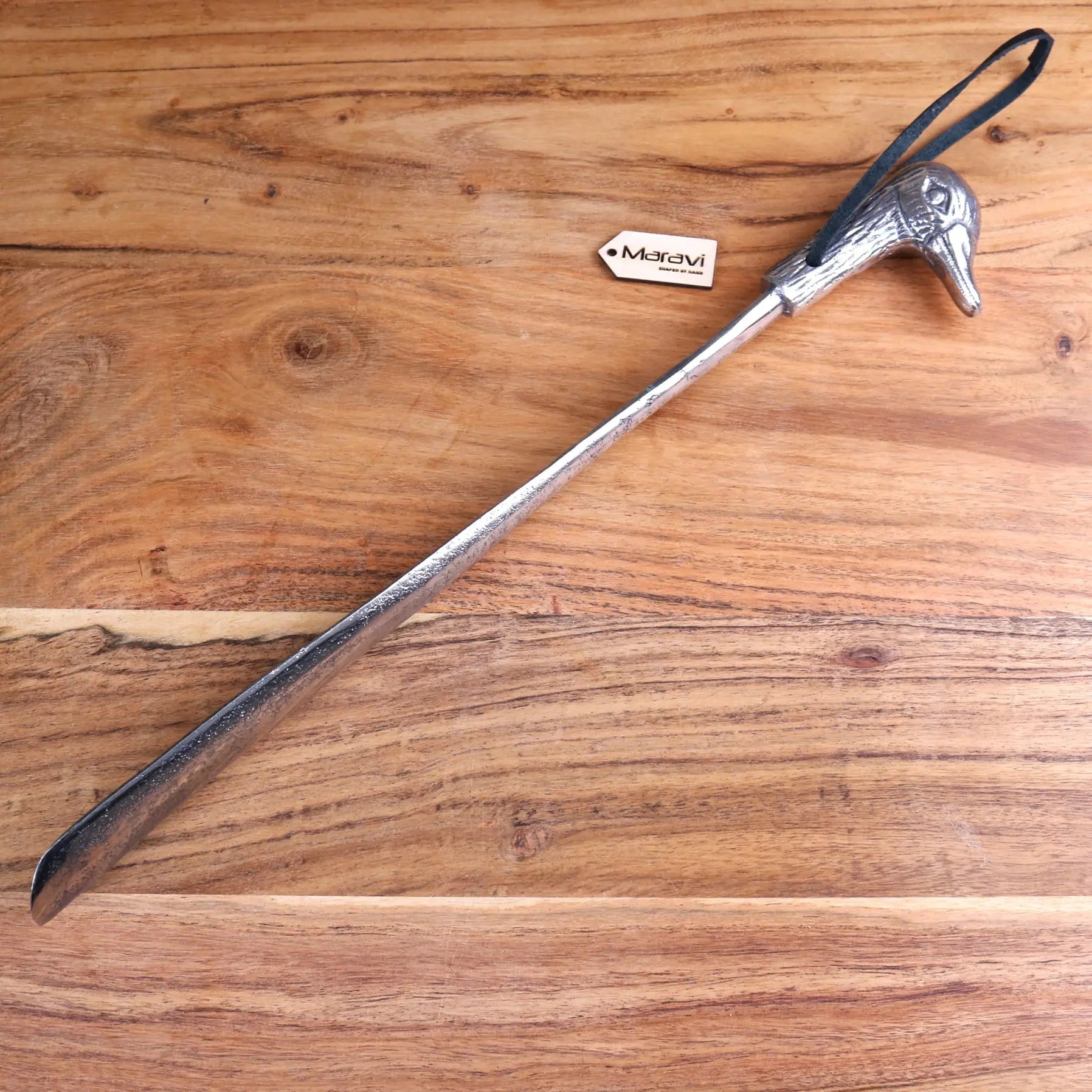 Khosa Antique Style Duck Head Shoe Horn - Elegant Aluminium Accessory