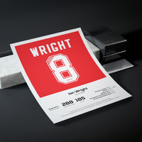 Ian Wright Legend Stats Print