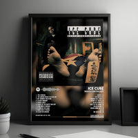 Ice Cube "Death Certificate" Album Cover Poster - with Complete Tracklist