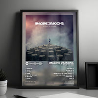 Imagine Dragons "Night Visions  " Album Cover Poster - with Complete Tracklist