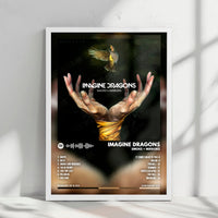 Imagine Dragons "Smoke + Mirrors  " Album Cover Poster - with Complete Tracklist