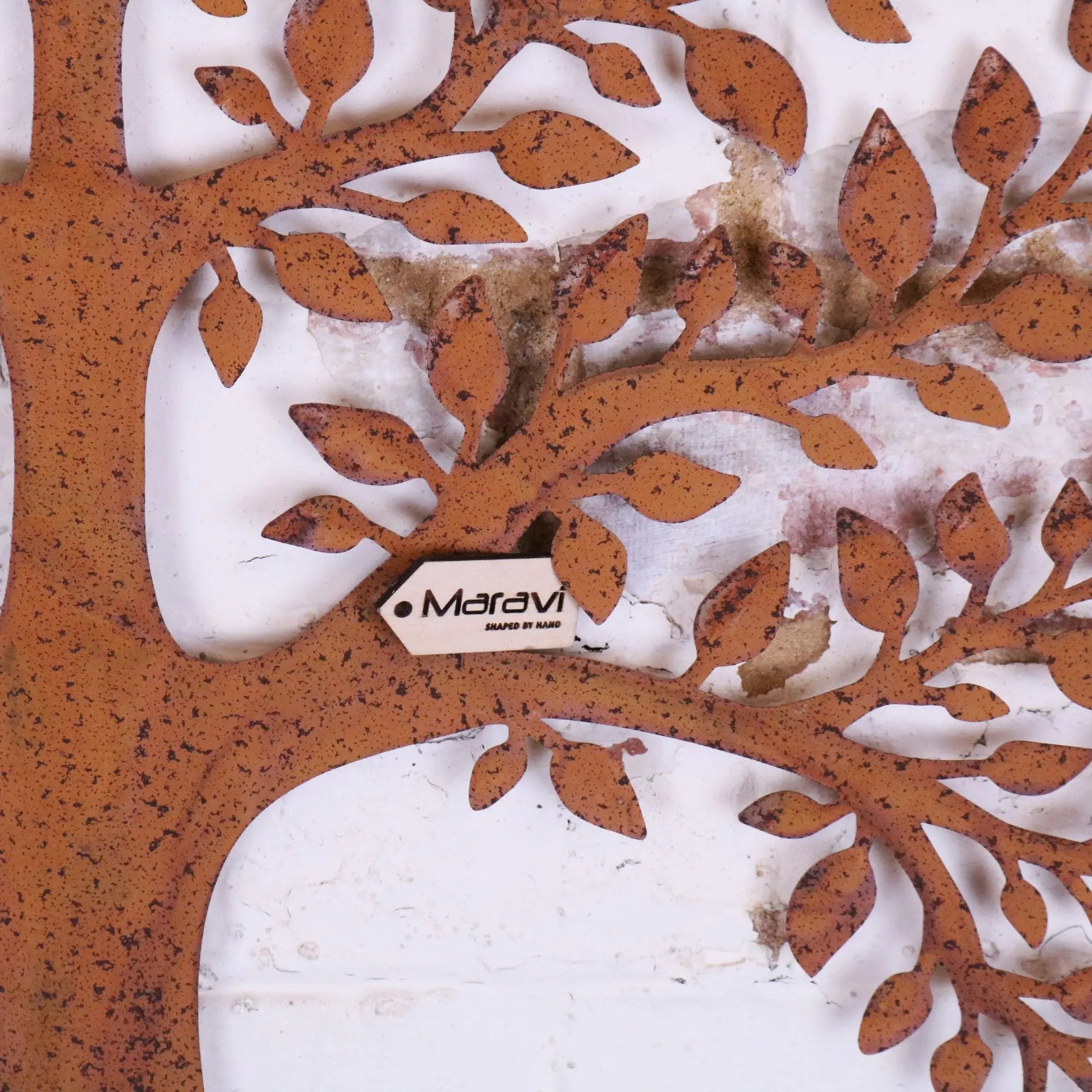 Indari Tree of Life Metal Wall Art - 60cm Rustic Decor