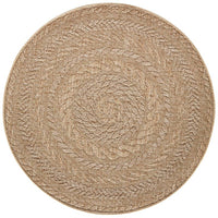 Indoor Outdoor Almendro Round Rug – Chevron Design