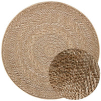 Indoor Outdoor Almendro Round Rug – Chevron Design
