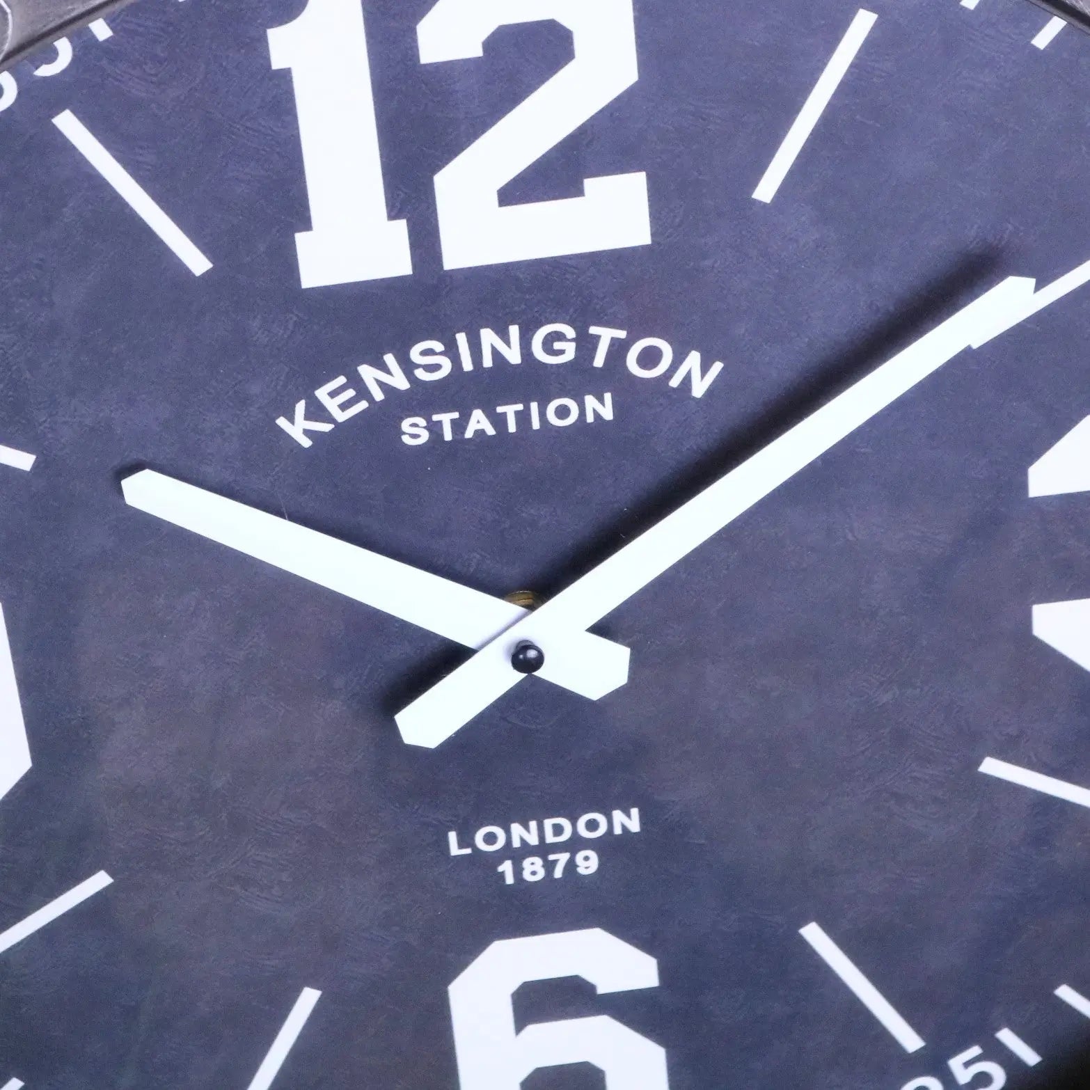Industrial Gunmetal Grey Wall Clock with Vintage Design